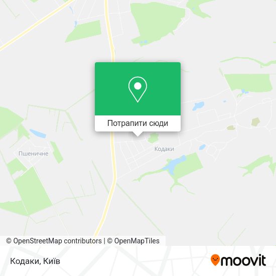 Карта Кодаки