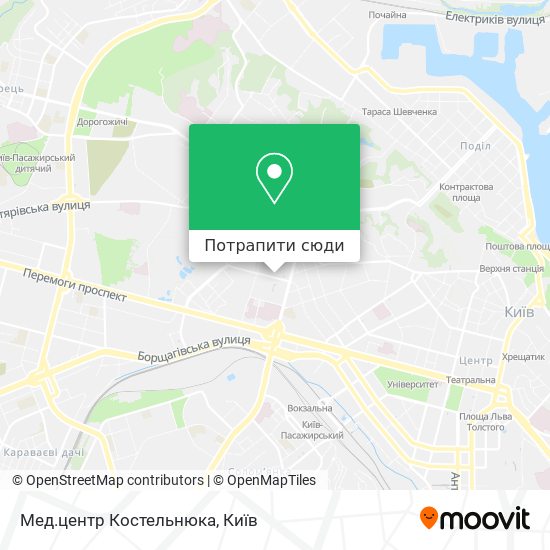 Карта Мед.центр Костельнюка