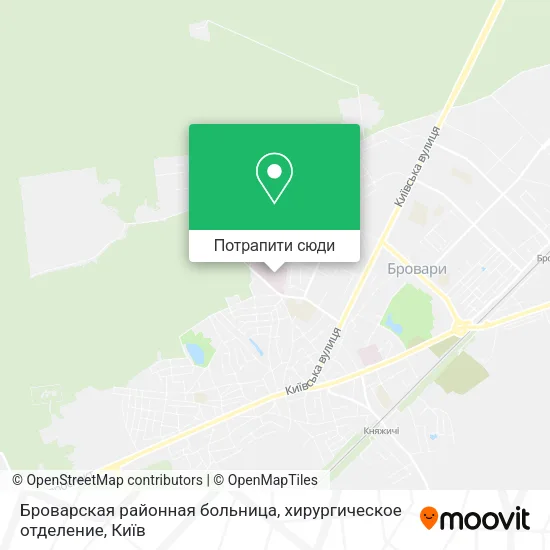 Карта Броварская районная больница, хирургическое отделение