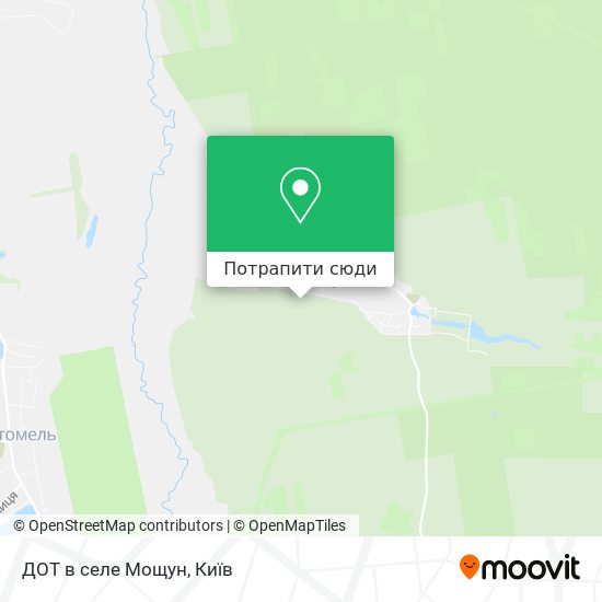 Карта ДОТ в селе Мощун