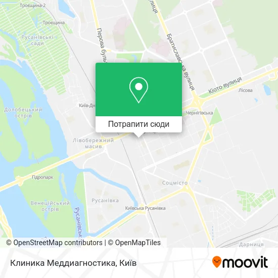 Карта Клиника Меддиагностика