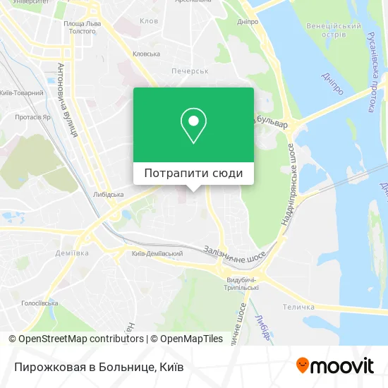 Карта Пирожковая в Больнице