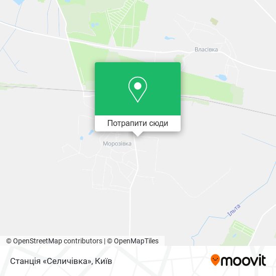 Карта Станція «Селичівка»