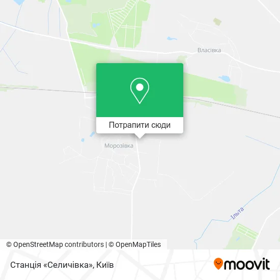 Карта Станція «Селичівка»