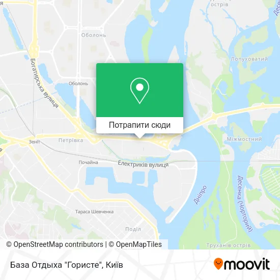 Карта База Отдыха "Гористе"