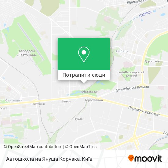 Карта Автошкола на Януша Корчака