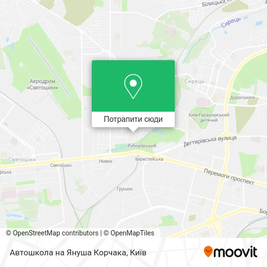 Карта Автошкола на Януша Корчака