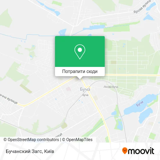 Карта Бучанский Загс
