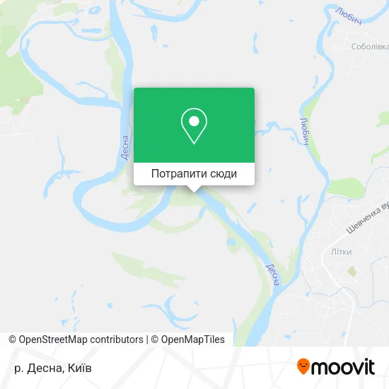 Карта р. Десна