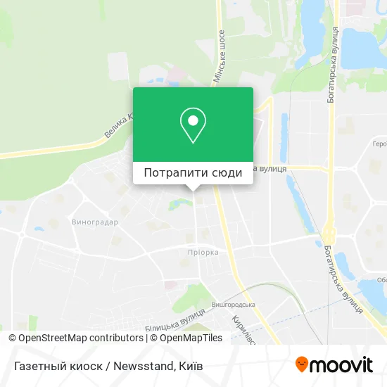 Карта Газетный киоск / Newsstand
