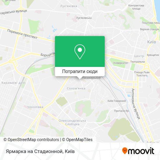 Карта Ярмарка на Стадионной