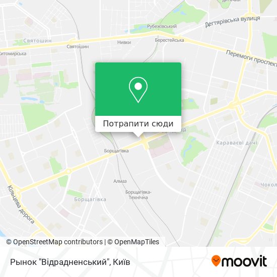 Карта Рынок "Відрадненський"