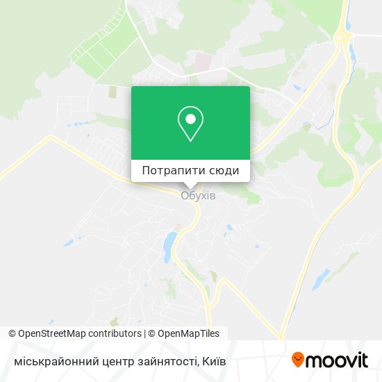 Карта міськрайонний центр зайнятості
