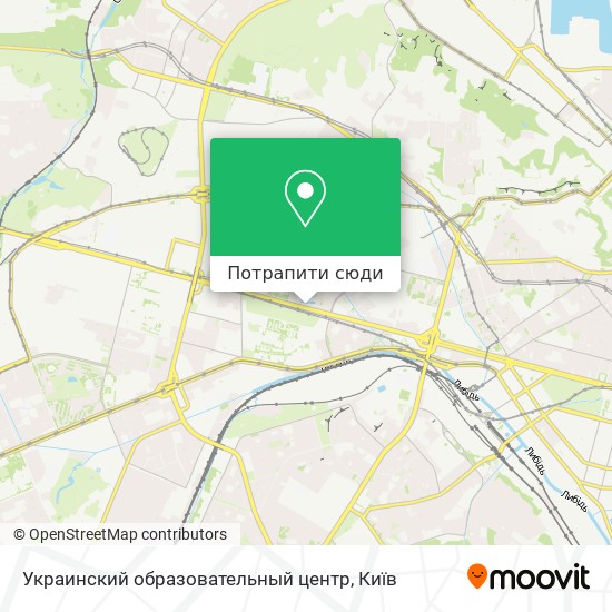 Карта Украинский образовательный центр