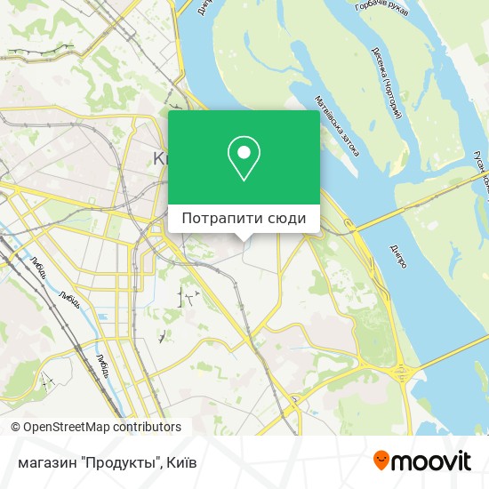 Карта магазин "Продукты"