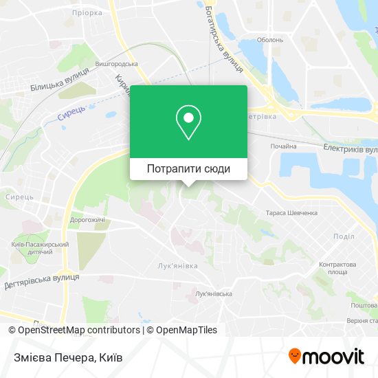 Карта Змієва Печера