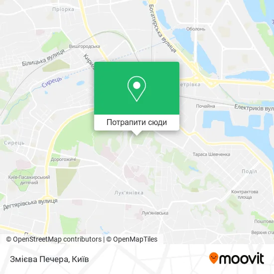 Карта Змієва Печера
