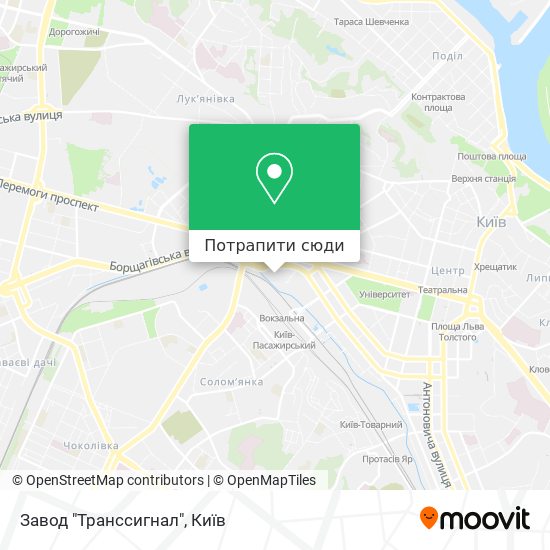Карта Завод "Транссигнал"