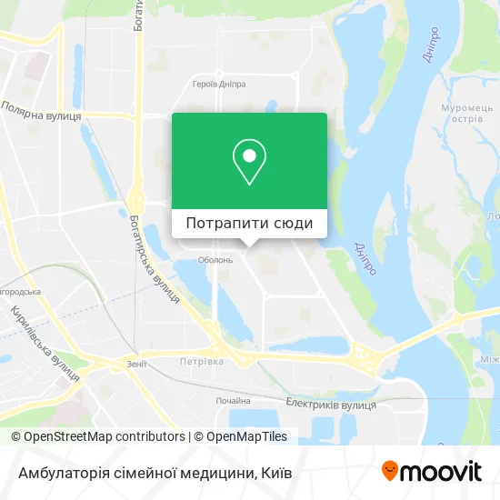 Карта Амбулаторія сімейної медицини