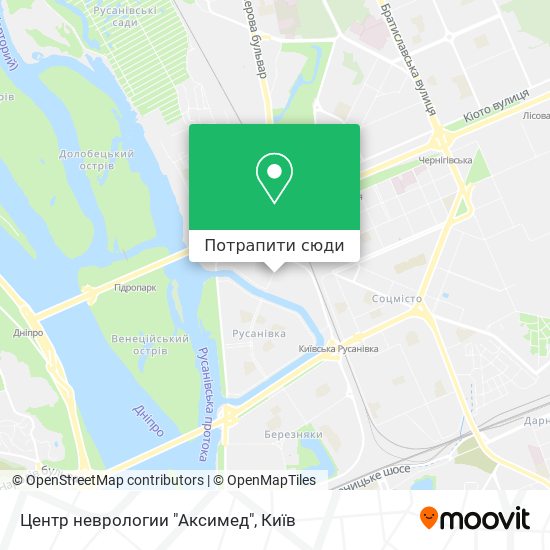 Карта Центр неврологии "Аксимед"