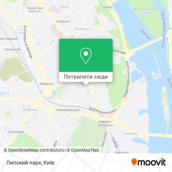 Карта Липский парк