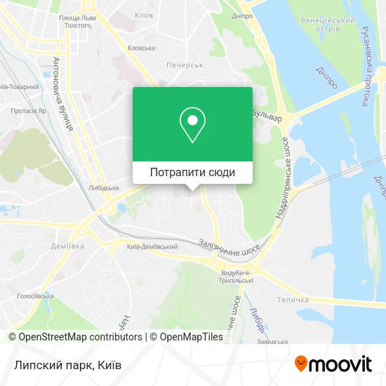 Карта Липский парк