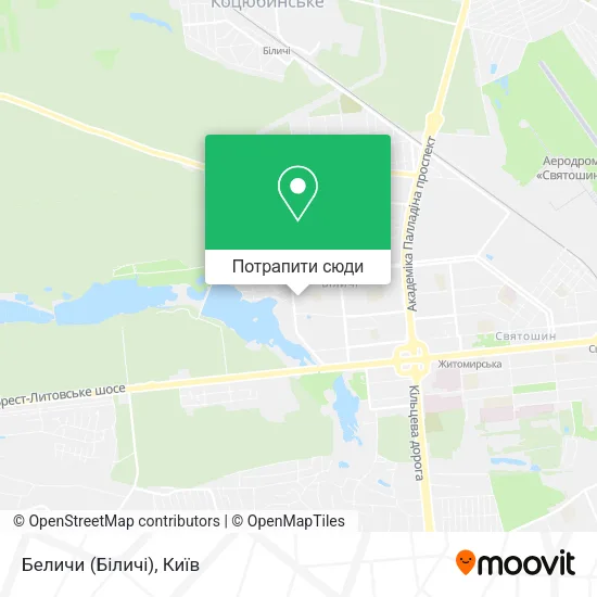 Карта Беличи (Біличі)