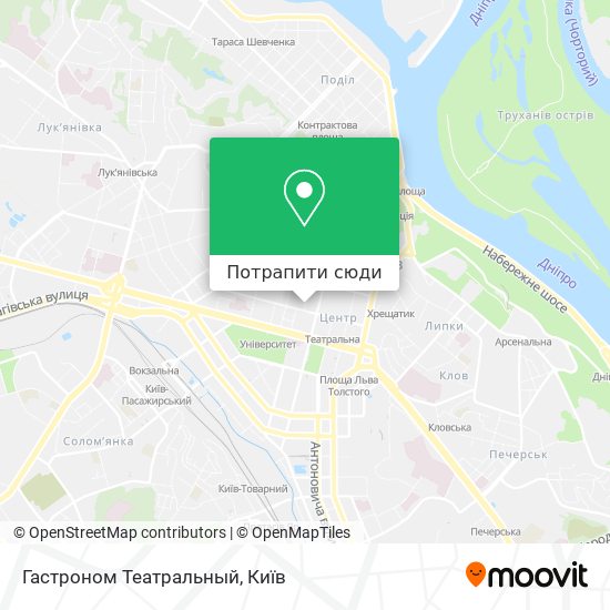 Карта Гастроном Театральный