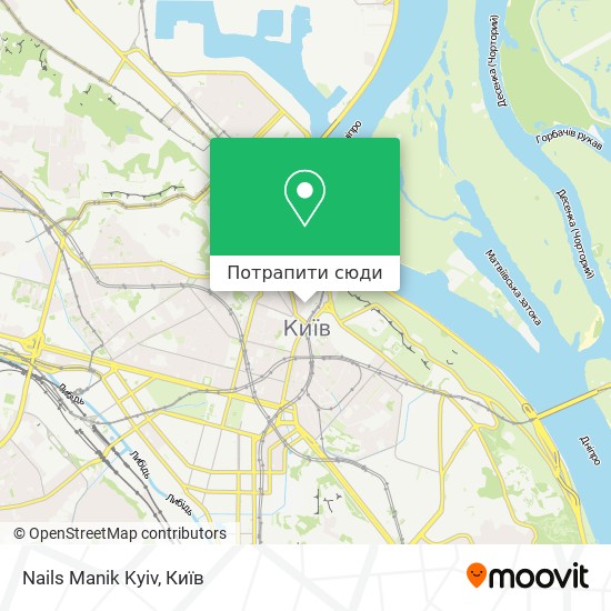 Карта Nails Manik Kyiv