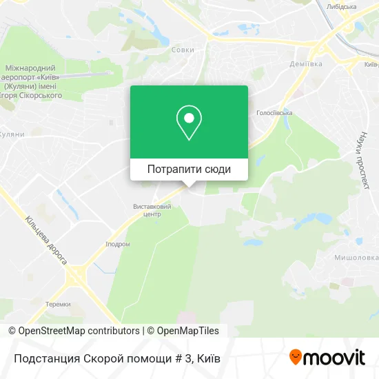 Карта Подстанция Скорой помощи # 3