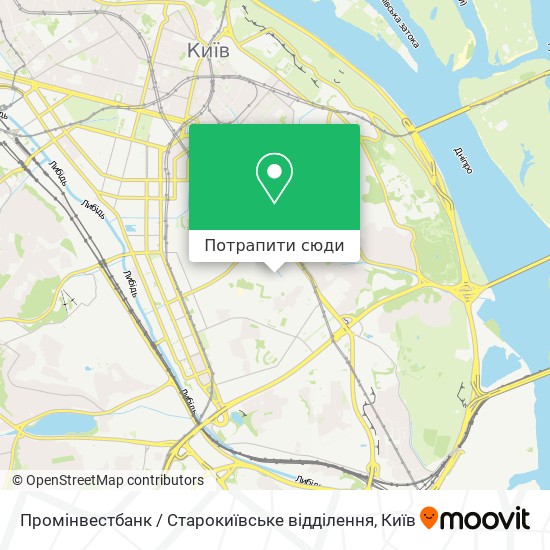Карта Промінвестбанк / Старокиївське відділення