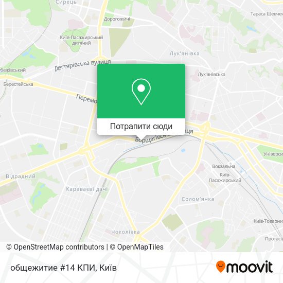 Карта общежитие #14 КПИ