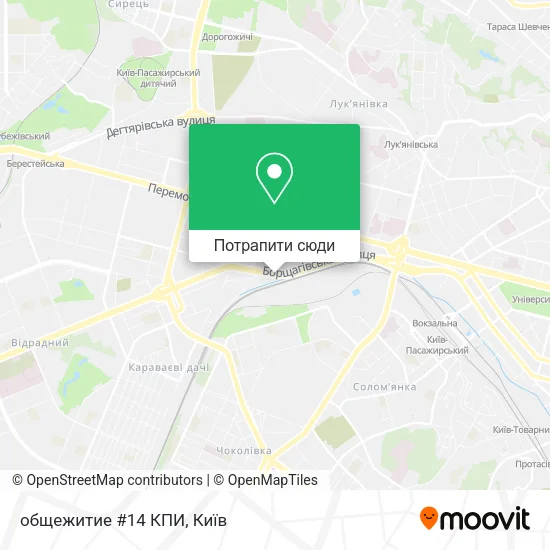 Карта общежитие #14 КПИ