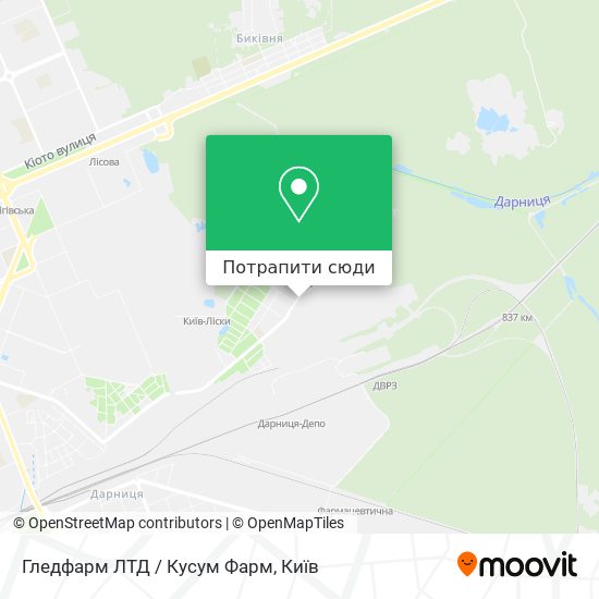 Карта Гледфарм ЛТД / Кусум Фарм