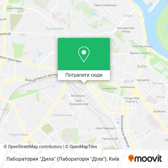Карта Лаборатория "Дила" (Лабораторія "Діла")
