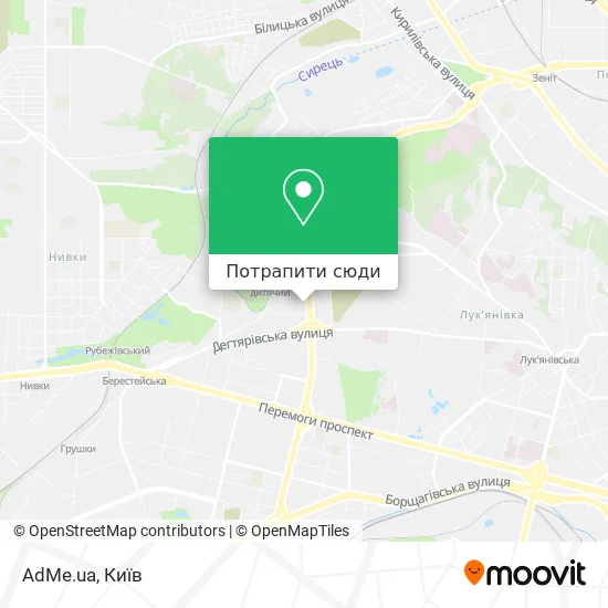 Карта AdMe.ua