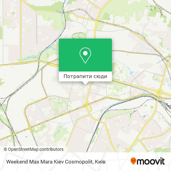 Карта Weekend Max Mara Kiev Cosmopolit