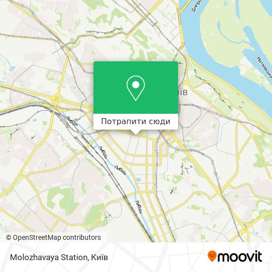 Карта Molozhavaya Station
