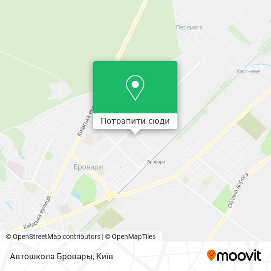 Карта Автошкола Бровары