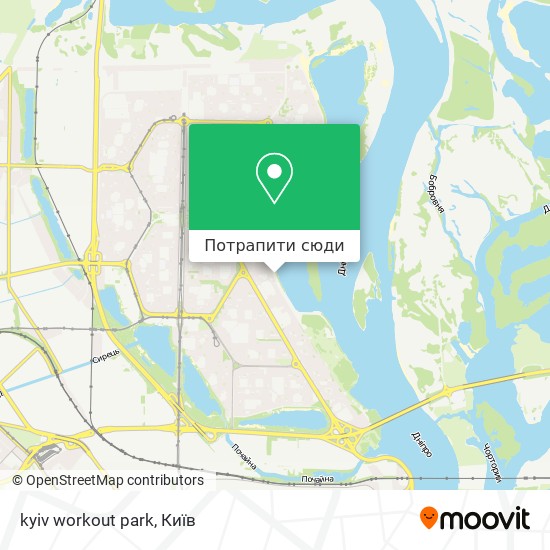 Карта kyiv workout park