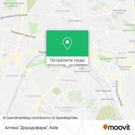 Карта Аптека "Дорадофарм"