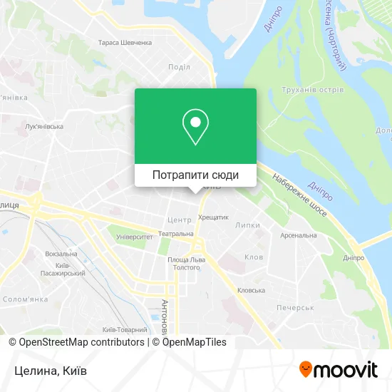 Карта Целина