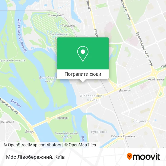 Карта Mdc Лівобережний