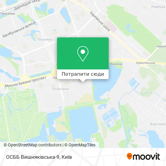 Карта ОСББ Вишняківська-9