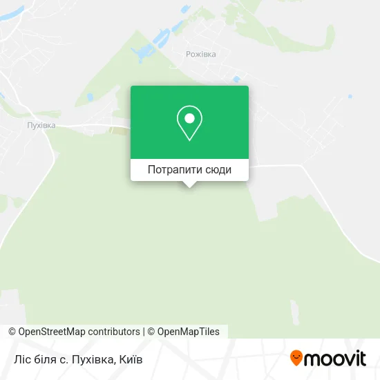 Карта Ліс біля с. Пухівка