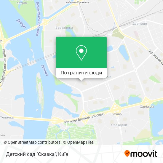 Карта Детский сад "Сказка"