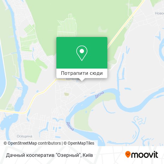 Карта Дачный кооператив "Озерный"