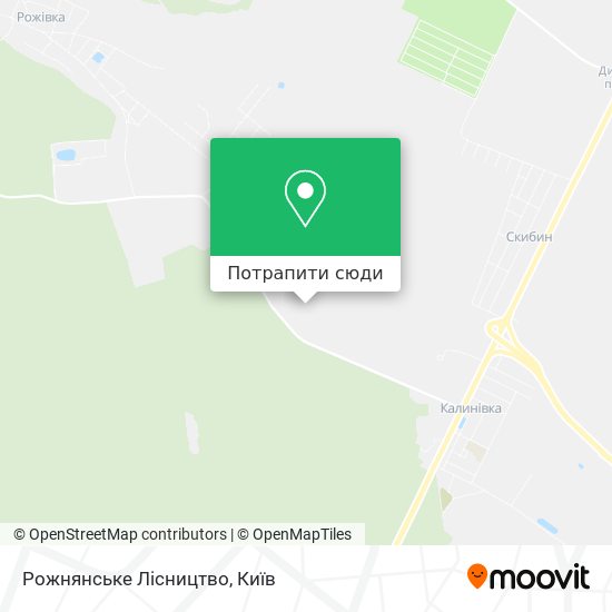 Карта Рожнянське Лісництво