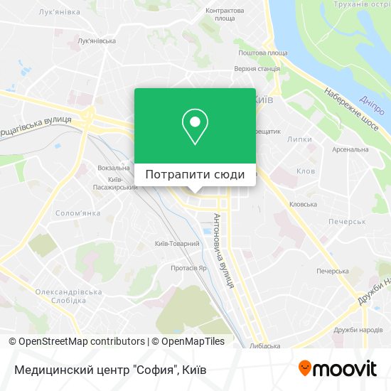 Карта Медицинский центр "София"