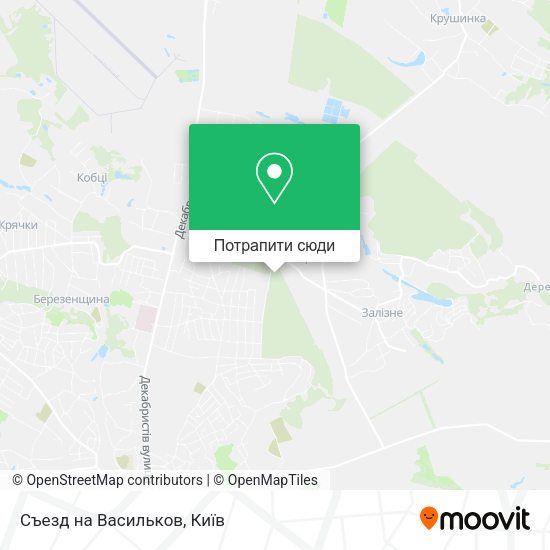 Карта Съезд на Васильков
